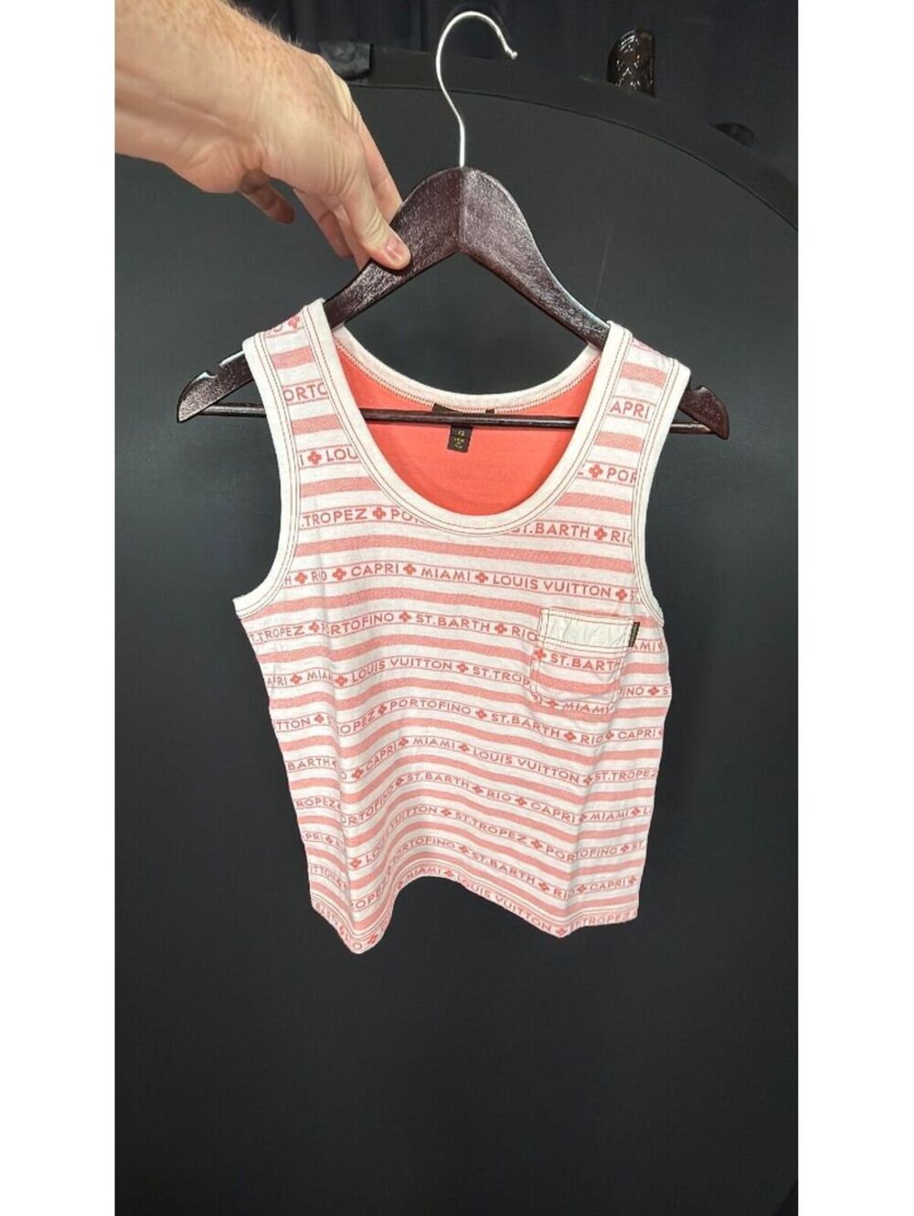 Louis Vuitton Striped Vacay Tank Top Size 42